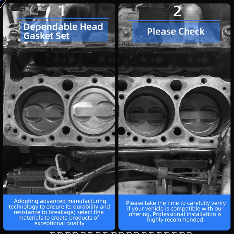 Head Gasket with Bolt Set & Engine Timing Chain Kit
