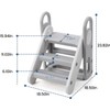 GAOMON Foldable Step Stool for Kids, Toddler Adjustable 3 Step