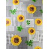 Karina Home Wipe Clean Garden Tablecloth with Parasol Hole Grey