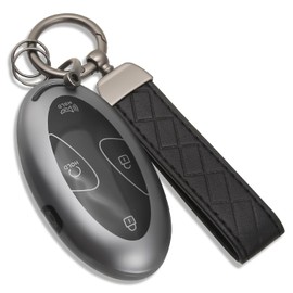Funda de llavero para Hyundai con 5 botones | Compatible con Elantra Sonata Ioniq 6 Santa Fe Tucson Kona