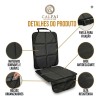 F Protector De Silla De Coche Con Bolsillos Negro Z