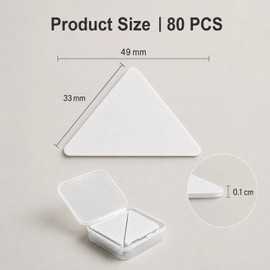 80 Pcs Collar Stay Stickers Stiffeners Men's Collar Brace Collar Shaping Patch, Shirt Collar Stickers, Men's Shirt Collar Brace Plastic Collar Brace Sticker