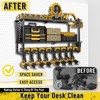 jsyonii Power Tool Organizer Wall Mount, Heavy Duty 8 Drill