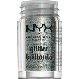 NYX Professional Makeup, Glitter para rostro y cuerpo, Tono Crystal, 2.5g