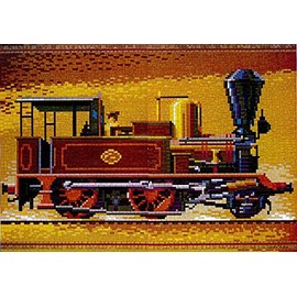 stickit No. 42144 Mini Plug-In System Shunting Locomotive Brown Approx. 8,900 Pieces
