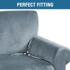H.VERSAILTEX Stretch Velvet Sofa Covers for 3 Cushion Couch Covers