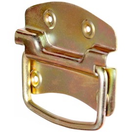 KeyMet 10 Carry Handles, Box Handle, Furniture Handle, Box Handle, Chest Handle, Box (10, Yellow Galvanised 110 x 80)