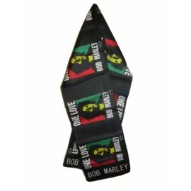 RFCO Jamaica One Love Weed Black Lightweight Flag Printed Knitted Style Scarf 8"x60"
