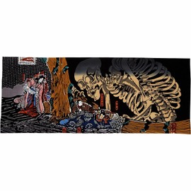 aquanaut Ukiyoe Tenugui Towel Soma no Furudairi Utagawa Kuniyoshi Skull Design