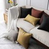 Jeanerlor Solid Cotton Linen Decoration 18"x18" Throw Pillow Cushion Case
