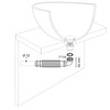 Wirquin 31560002 Ultra-Flat Sink Trap Without Water Seal (size-1" 1/4