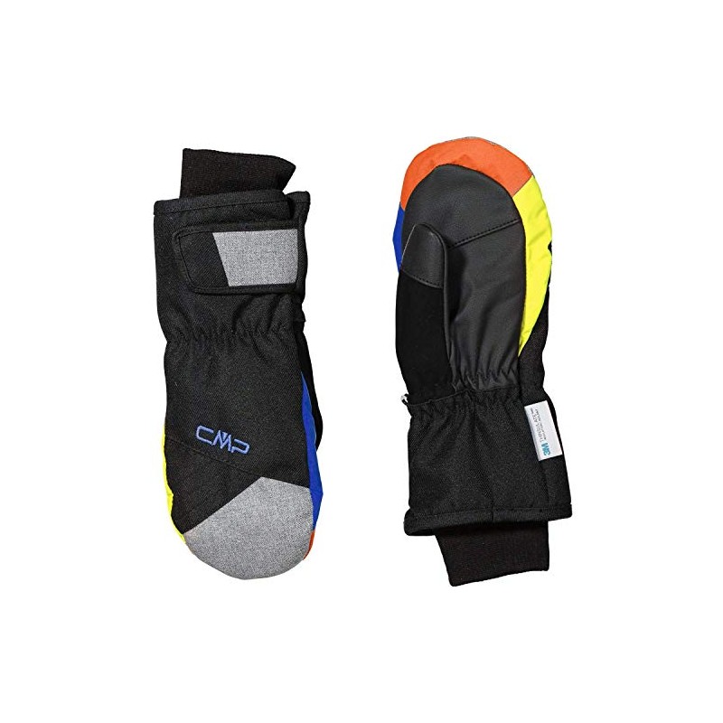 CMP Thinsulate, Unisex Polyester Gloves Children, 6524824J, Nero/Royal/Limeade, 4