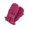 Sterntaler Unisex Children's Fleece Plain Mittens, magenta