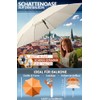 4smile SunnyJoy 3-in-1 Balcony Parasol Set, Beige, UPF 50+ Parasol