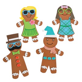 Silly Gingerbread Foam Magnet Craft Kit - Crafts for Kids and Fun Home Activities