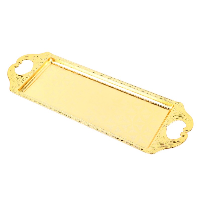 Rectangular Metal Tray Modern Elegant Decorative Light Luxury Serving Tray