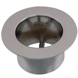 EZ-FLO 3/8 Inch Tapped Bathtub Strainer Body, 1-1/2 Inch x 11-1/2 Coarse Thread, Chrome Plated, 35256