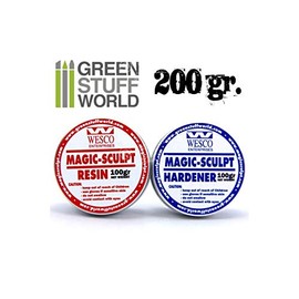 Green Stuff World Two Part Magic Sculpt Epoxy Resin Putty 200gr 9185, Grey
