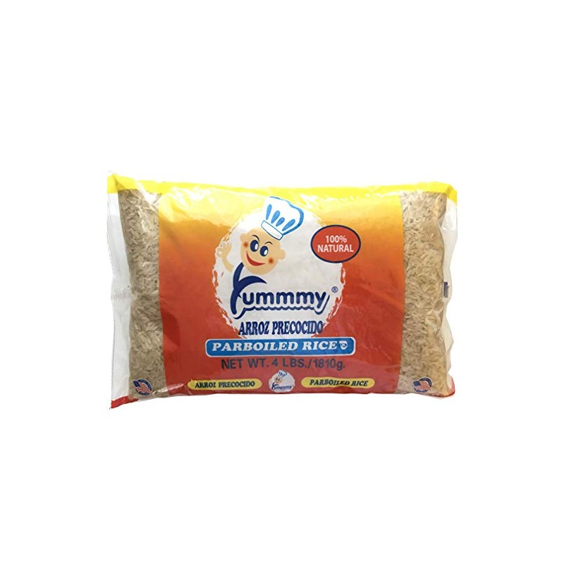 Yummmy Parboiled Long Grain Rice - Arroz Precocido, 4 Lb.,