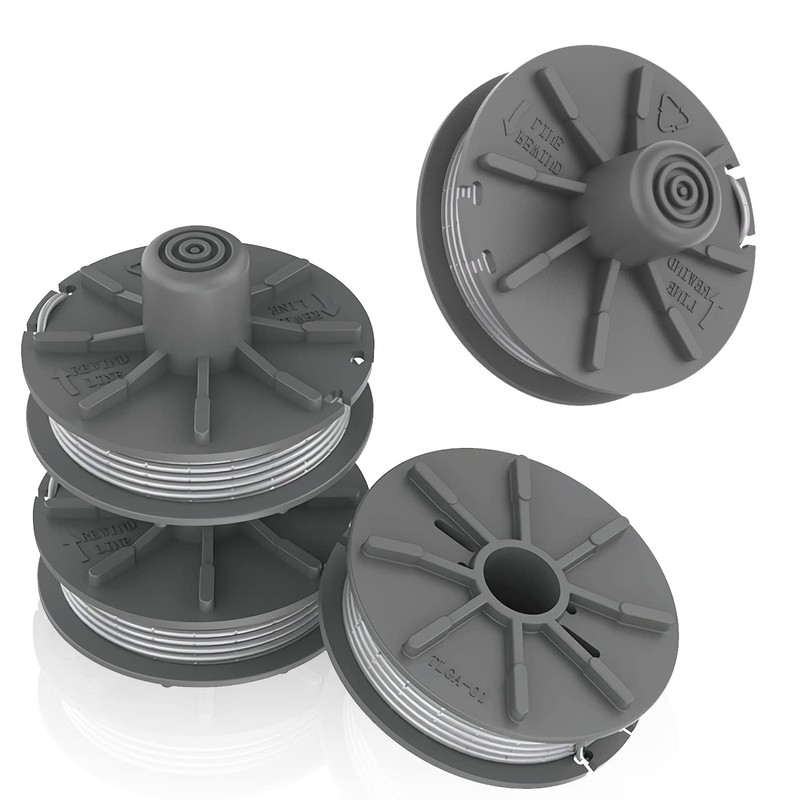 Lawn Trimmer Thread Spool, Pack of 4, Diameter 1.65 mm,