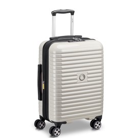 DELSEY Paris Cruise 3.0 Hardside Expandable Luggage with Spinner Wheels, Glossy Ivory, Carry on 21 Inch