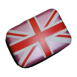 Croco CAS1711 Medium Union Jack Flag Tough Case for Digital Camera - Pink
