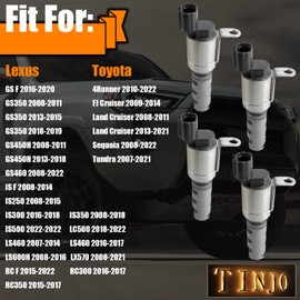 Engine Variable Valve Timing (VVT) Solenoid Fits for Lexus GS F GS350 GS450H GS460 IS250 IS300 IS350 IS500 LC500 LS460 LS600H LX570 RC300 RC350 Toyota Land FJ Cruiser Replace OE# 1533038010, 917-234