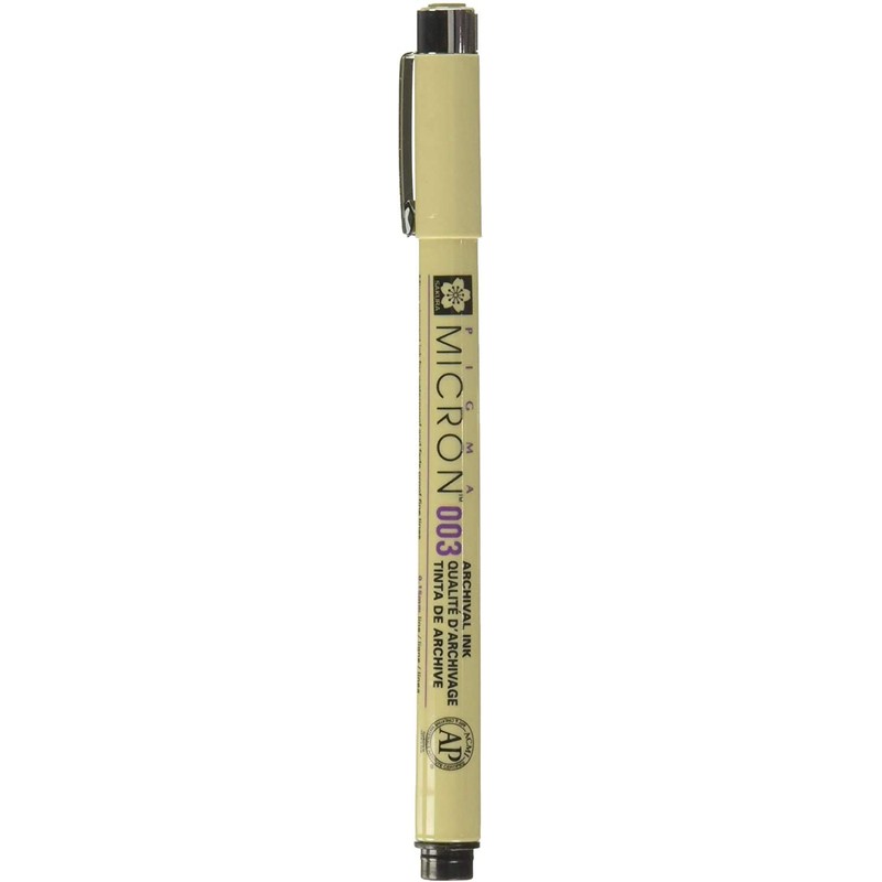 Pigma Micron Sakura 003.005,01,02,03,05,08, Brush, Set of 8, Made in
