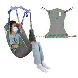 EZ Assistive Universal Full Body Patient Lift Sling for Patient Lift or Transfer, Lift Sling with Mesh Fabric Suitable for Bedridden,Elderly or Disabled to Bathing (Large (Pack of 1)