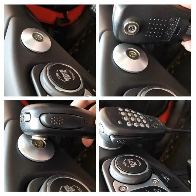 Mount Base CB Radio Mic Magnetic Mount Holder For Jeep