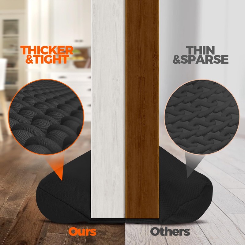 Holikme Door Draft Stopper Weather Stripping Window Breeze Blocker Adjustable