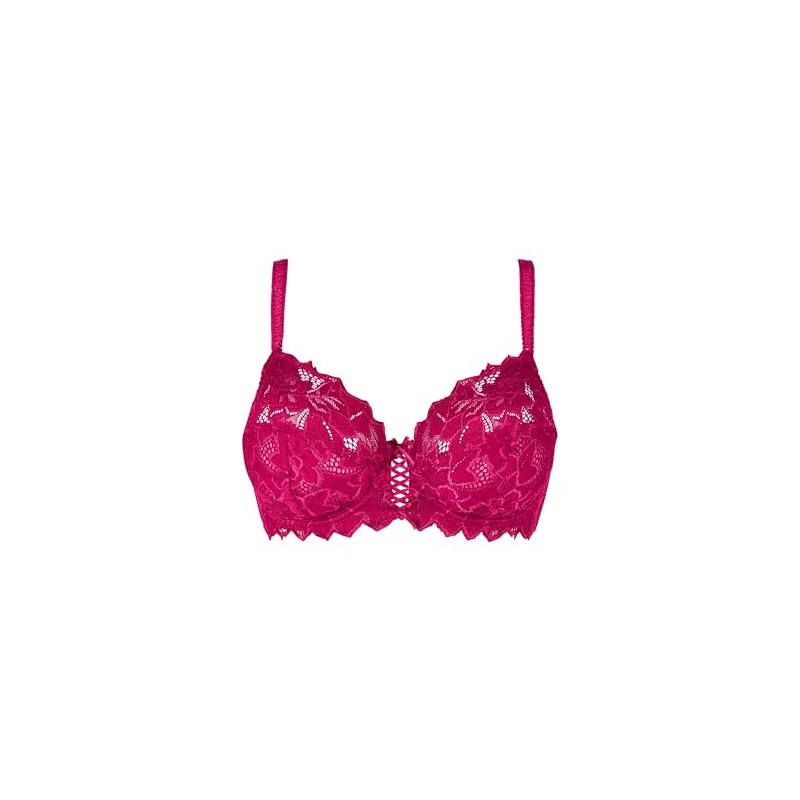 SANS COMPLEXE Women's Arum Full Coverage Bra, Cherry Sorbet, 80E,