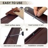 2PCS 40inch Brown Door Rain Drip Guard for Windows Drip
