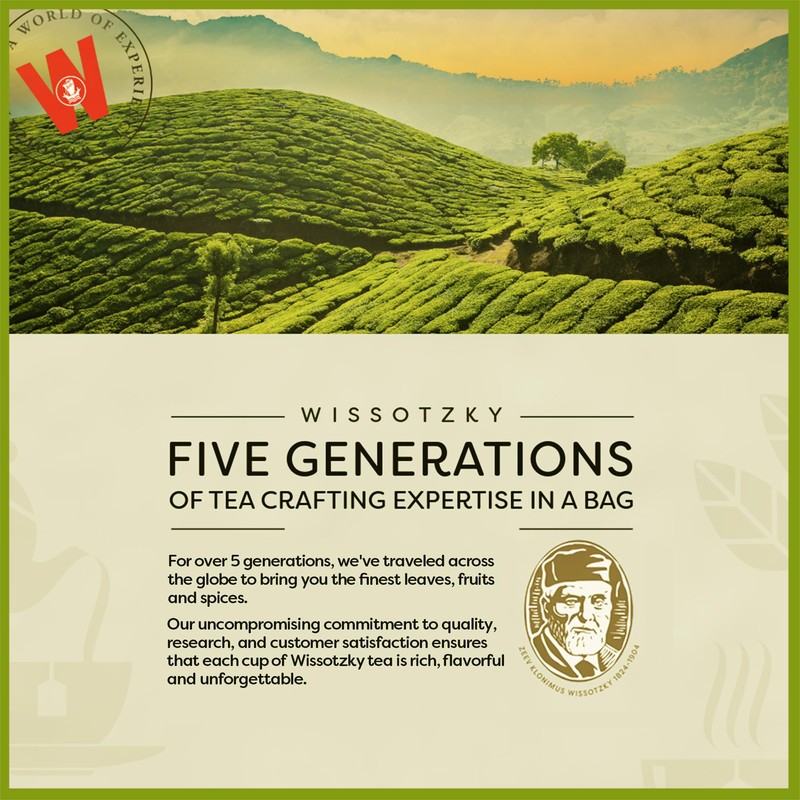 Wissotzky Lemongrass & Verbena Green Tea (6 Pack - 120