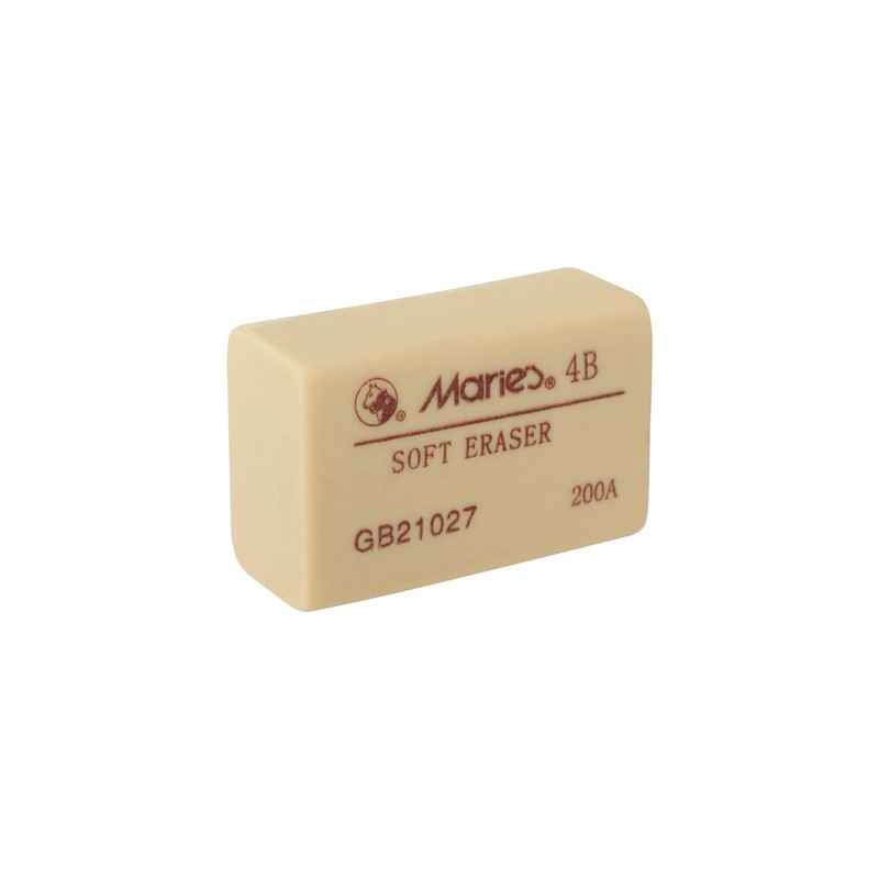 Marie's Artist 3 Pack of 4B Erasers, Professional Quality Removes