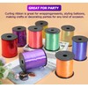 Luomorgo Gold Plastic Curling Ribbon, 500 Yards/1 Roll, 5mm Wide,