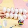 12 Pcs White Easter Egg Decorations, Hanging Tree Ornaments,Home Décor