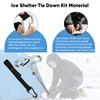 goduog 24260 Ice Fishing Shelter Tie Down Anchors Kit -