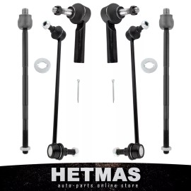 BOXI 6X Sway Bar Tierods Kit For Suzuki XL-7 Pontiac Torrent Chevy Equinox Saturn Vue