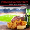 22oz Plastic Nacho Trays (100 Pack) Large Disposable Tray for