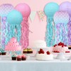 Mermaid Birthday Decorations,Jellyfish Paper Lanterns Pink Lavender Blue Mermaid Scales