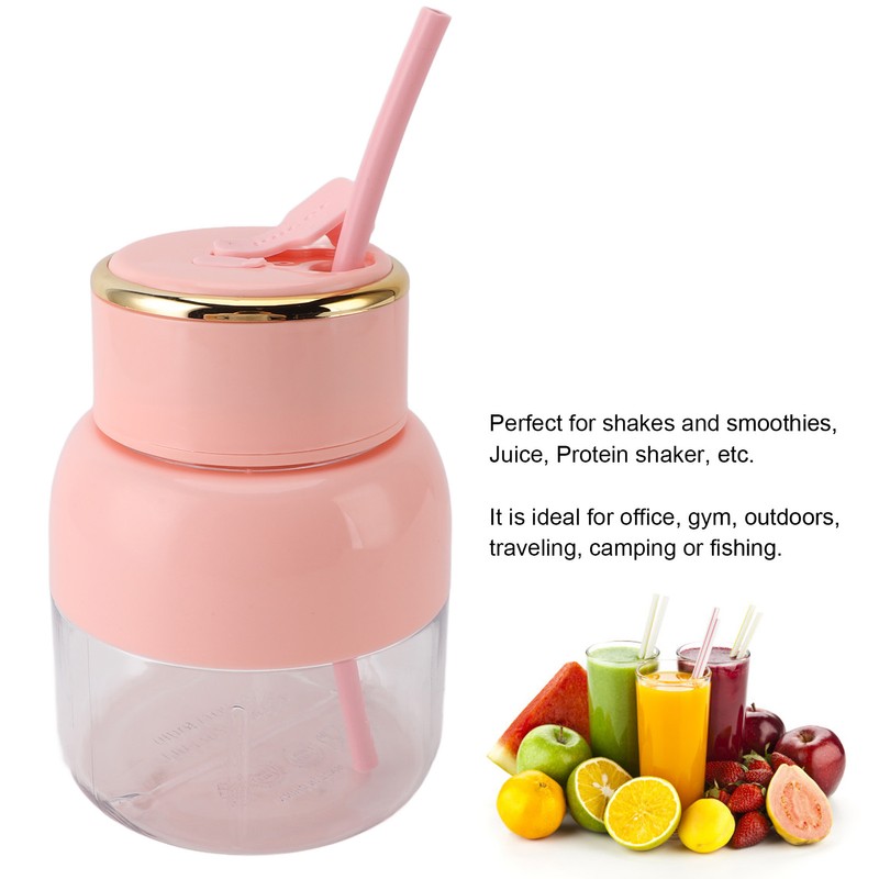 Portable Blender 800ml Capacity Electric Portable Juice Cup USB Rechargeable