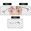 ZHjuju Pegboard Hooks,50PCS 10 cm & 5 cm Length Metal