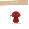 FUNOMOCYA 12pcs Mushroom Shape Decorations Crystal Stone Mushroom Sculpture Adornment
