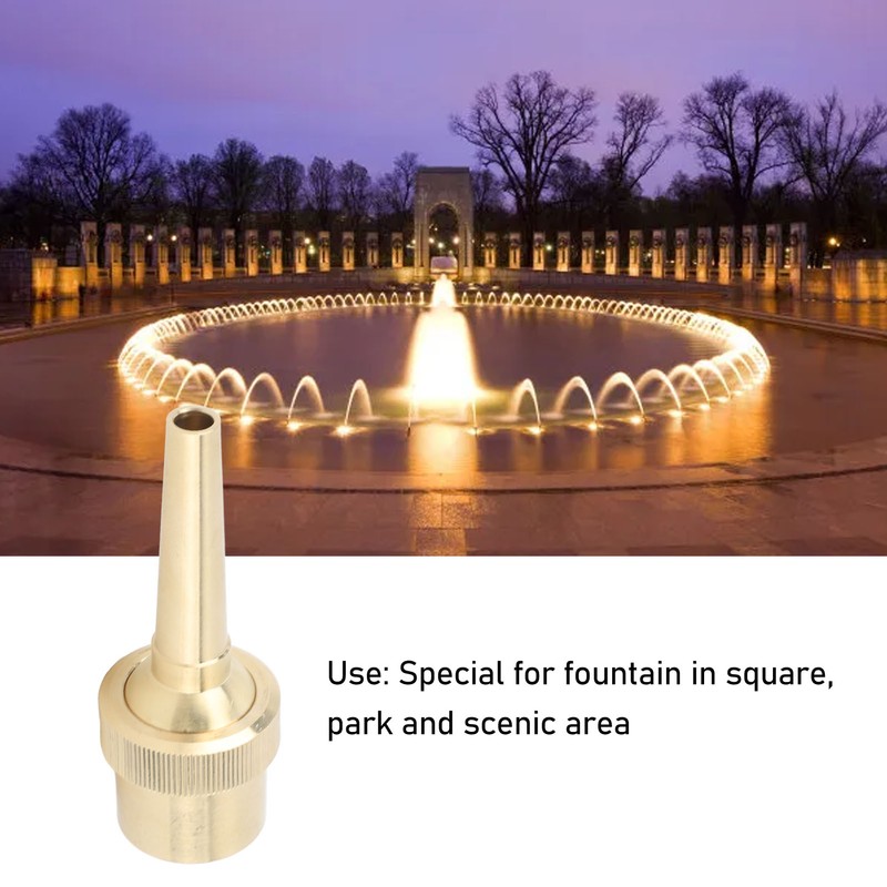 Brass Direct Fountain Nozzle Female Screw Connection Spherical Joint Adjustable