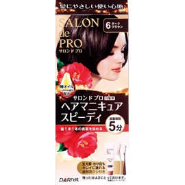 Salon de Pro Hair Manicure Speedy 6 Dark Brown 100g (For Gray Hair)