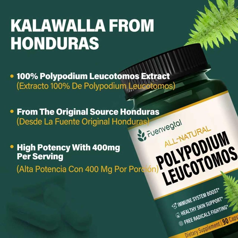 Polypodium Leucotomos Extract Capsules for Immune & Skin Health