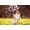 MRTLLOA Kids Pink Unicorn Clear Bubble Umbrella, Toddler Grip Curved