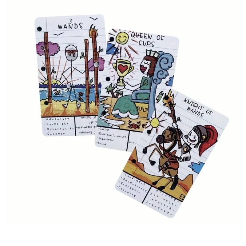 Doodle Tarot Cards A 78 Study Deck For Beginners Deck