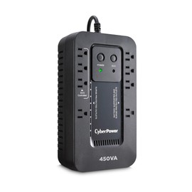 CyberPower EC450G Ecologic Battery Backup & Surge Protector UPS System, 450VA/260W, 8 Outlets, ECO Mode, Compact Uninterruptible Power Supply